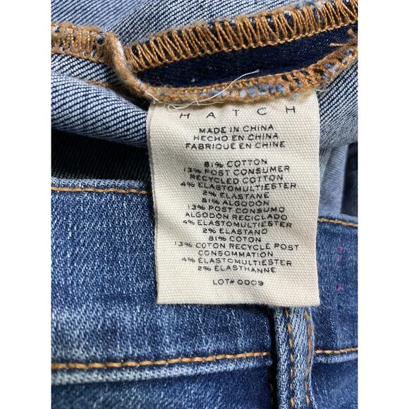 Hatch The Slim 'Maternity' Blue Cotton Jean Size 28 - Picture 5 of 5